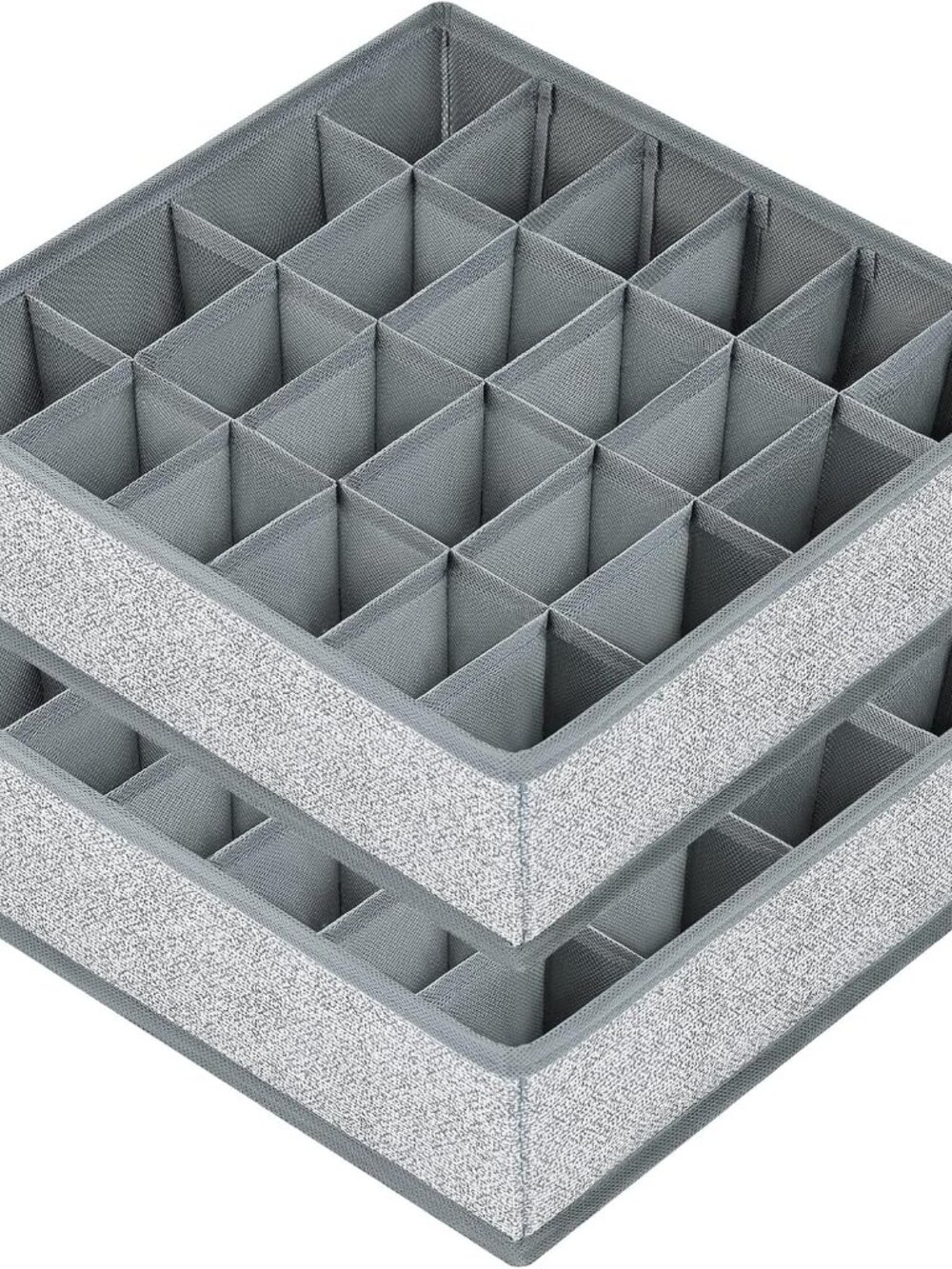 Sock Drawer Organizer Underwear Organizer, 24 Cell Collapsible Closet Organizer